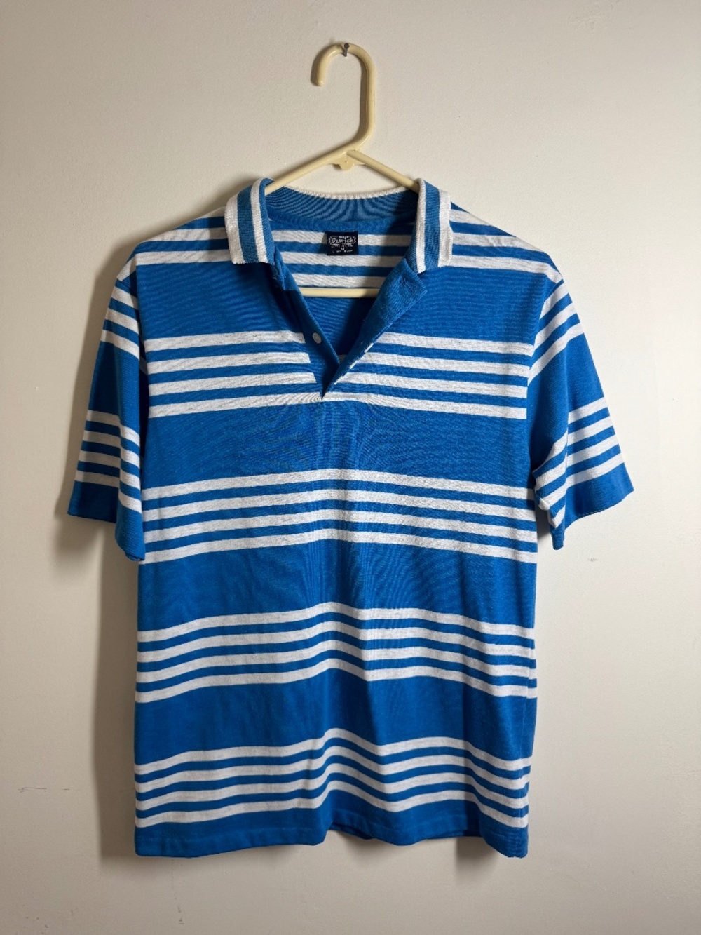 Vintage Patrick Blue Striped Polo